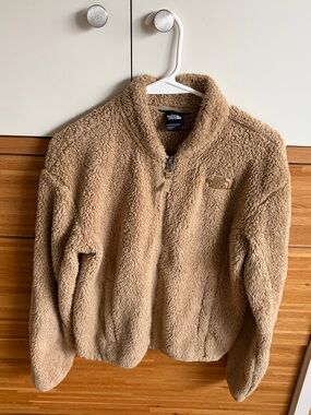 The North Face Tan Sherpa Fleece Jacket